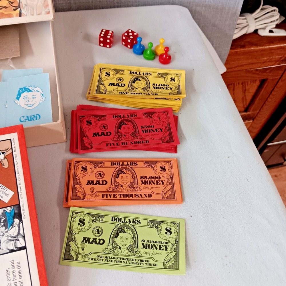 Vintage The Mad Magazine Game Parker Brothers‎ Board Game Complete 70s Toy Funny - Picture 4 of 11